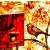 Serwetka do decoupage ptaszek i czerwona budka dla ptaków 33x33 IHR Unikat
